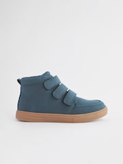 Navy Blue Standard Fit (F) Touch Fastening WARM LINED Boots - Image 2 of 5