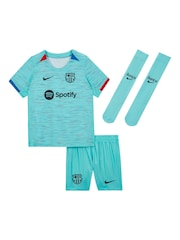 Nike Blue FC Barcelona Little Kids 2023/24 Third Kit - Image 1 of 3