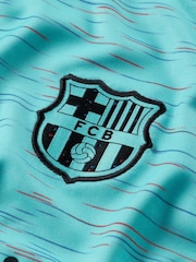 Nike Blue FC Barcelona Little Kids 2023/24 Third Kit - Image 3 of 3