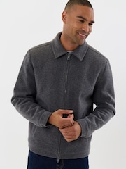 Threadbare Faux Wool Lightweight Collared Jacket - صورة 2 من 5