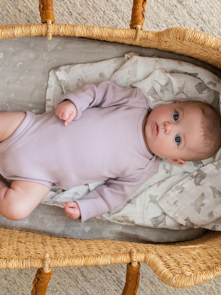 aden + anais White Organic Cotton Muslin Blankets 2 Pack - Image 4 of 6