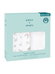 aden + anais Mantas Muselina de algodón orgánico 2 Pack - Imagen 6 de 6