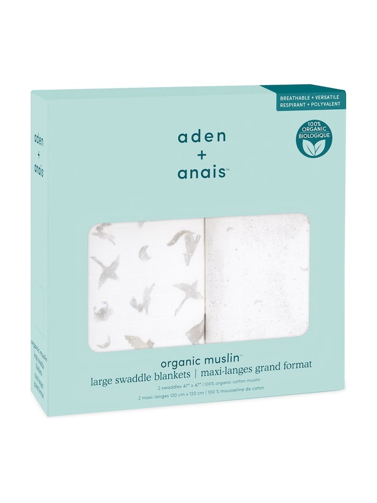 aden + anais Mantas Muselina de algodón orgánico 2 Pack - Imagen 6 de 6