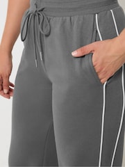 Gris - Long Tall Sally Piped Wide Leg Joggers - Imagen 5 de 7