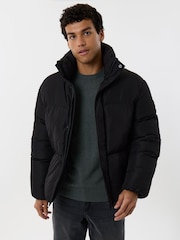 Threadbare Brown Showerproof Longline Puffer Coat - Image 1 of 1