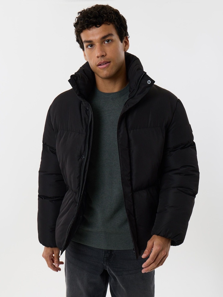 Threadbare Brown Showerproof Longline Puffer Coat - Image 1 of 1 Threadbare Brown Showerproof Longline Puffer Coat - Image 1 of 1