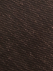 Reiss Chocolate Brown Ermo Silk-Blend Slub Textured Tie - Image 5 of 5