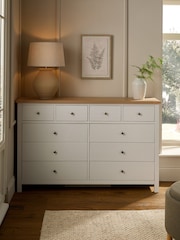 Chalk Malvern Paint Effect 10 Drawer Chest of Drawers - Image 1 of 11