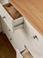 Chalk Malvern Paint Effect 10 Drawer Chest of Drawers - Image 5 of 11