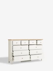 Chalk Malvern Paint Effect 10 Drawer Chest of Drawers - Image 9 of 11