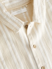 Neutral Short Sleeves Textured Shirt (3-16yrs) - Image 3 of 3