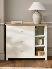 Chalk Malvern Paint Effect 3 Drawer Chest of Drawers - Image 4 of 12