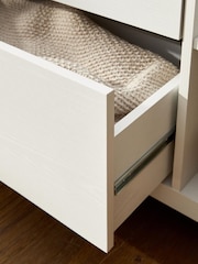 Chalk Malvern Paint Effect 3 Drawer Chest of Drawers - Image 5 of 12