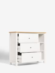 Chalk Malvern Paint Effect 3 Drawer Chest of Drawers - Image 10 of 12