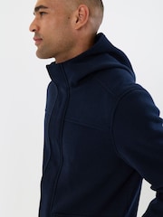 Threadbare Blue Faux Wool Hooded Jacket - Image 5 of 5