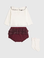 Ljubičasta - River Island Frill Bloomer Set - Slika 2 od 4