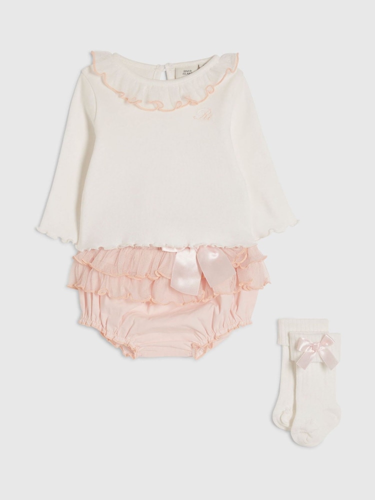 Ružičasta - River Island Frill Bloomer Set - Slika 2 od 4