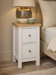Chalk Malvern Paint Effect Set of 2 Bedside Table - Image 1 of 10