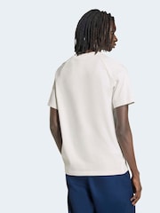 adidas Originals White Trefoil 3 Stripe T-Shirt - Image 2 of 6