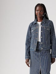 Levi's® Partly Masked Stripe Original Trucker Jacket - Image 1 of 6