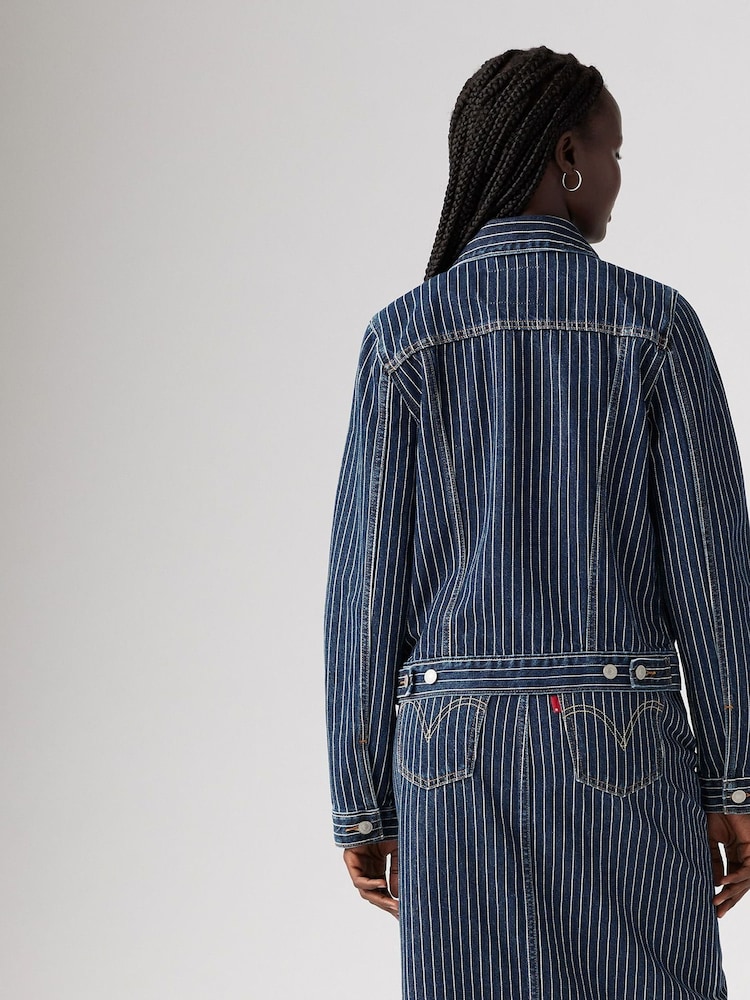 Levi's® Partly Masked Stripe Original Trucker Jacket - Image 2 of 6
