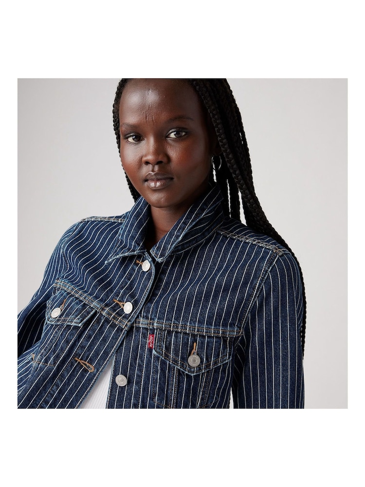Levi's® Partly Masked Stripe Original Trucker Jacket - Image 4 of 6