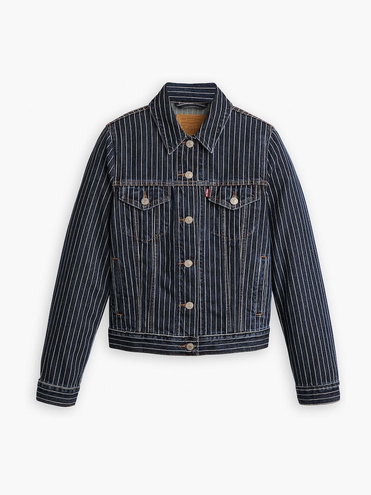 Levi's® Partly Masked Stripe Original Trucker Jacket - Image 5 of 6
