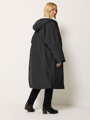 M&Co Black Fleece Lined Coat - Image 3 of 6
