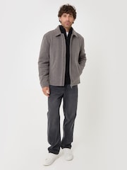 Threadbare Faux Wool Lightweight Collared Jacket - صورة 4 من 5