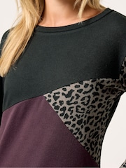 Marrón - M&Co Petite Animal Print Cutabout Jumper - Imagen 4 de 6
