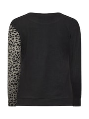 Marrón - M&Co Petite Animal Print Cutabout Jumper - Imagen 6 de 6