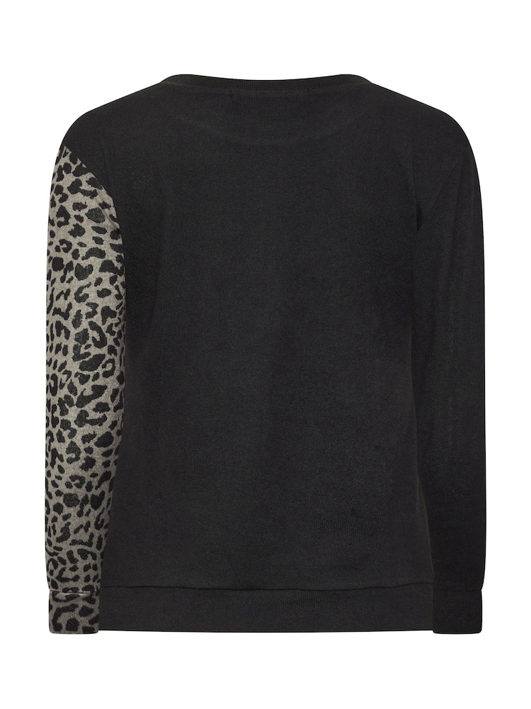 Marrón - M&Co Petite Animal Print Cutabout Jumper - Imagen 6 de 6 Marrón - M&Co Petite Animal Print Cutabout Jumper - Imagen 6 de 6