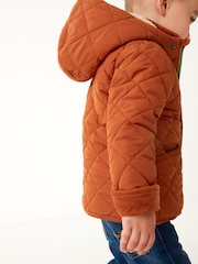 Rostbraun - Steppjacke aus Teddyfleece mit Futter (3 Monate – 7 Jahre) - Bild 4 von 11