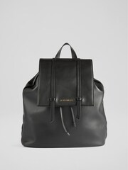 LK Bennett Black Leather Billie Backpack - Image 1 of 4