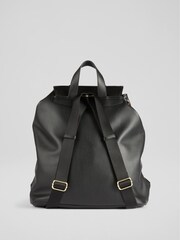 LK Bennett Black Leather Billie Backpack - Image 2 of 4