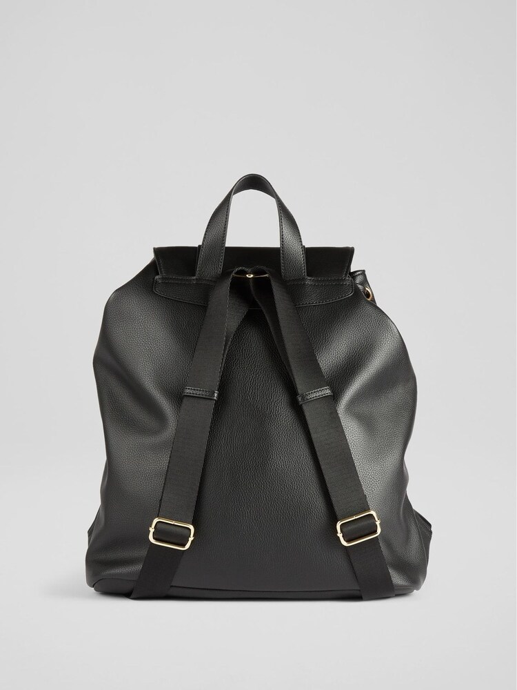 LK Bennett Black Leather Billie Backpack - Image 2 of 4