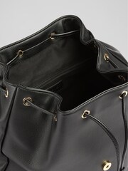 LK Bennett Black Leather Billie Backpack - Image 3 of 4