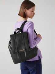 LK Bennett Black Leather Billie Backpack - Image 4 of 4