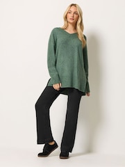 M&Co Black Petite Front Pocket Flare Jeans - Image 2 of 6