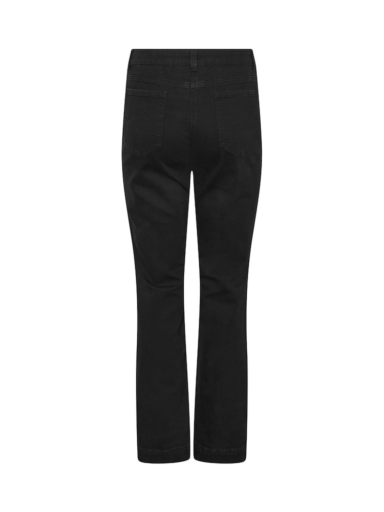 M&Co Black Petite Front Pocket Flare Jeans - Image 6 of 6 M&Co Black Petite Front Pocket Flare Jeans - Image 6 of 6