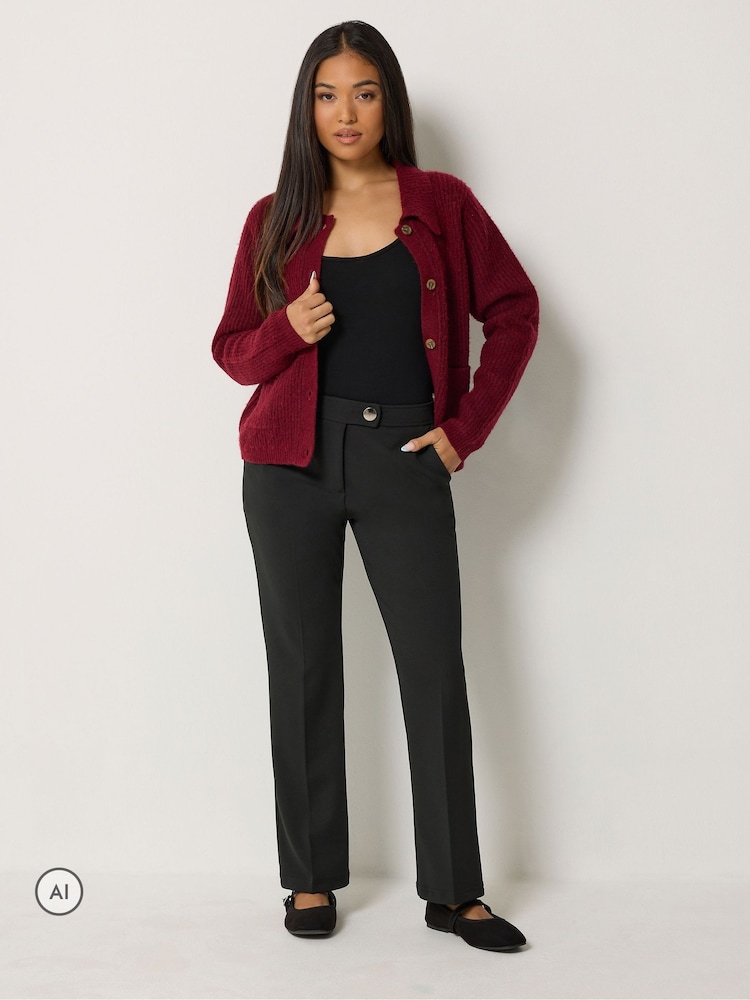 블랙 - M&Co Petite Smart Bootcut Trousers - 7의 이미지 2