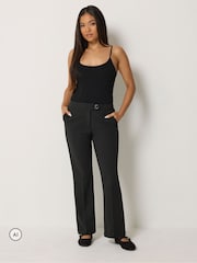 블랙 - M&Co Petite Smart Bootcut Trousers - 7의 이미지 3