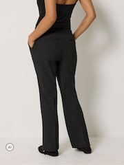 블랙 - M&Co Petite Smart Bootcut Trousers - 7의 이미지 4