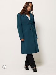 M&Co Green Petite Tailored Coat - Image 2 of 6