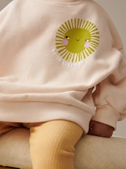 Yellow Relaxed Fit 100% Cotton Sweater And Leggings Set (3mths-7yrs) - Image 3 of 6