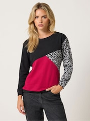 Rojo - M&Co Petite Animal Print Cutabout Jumper - Imagen 1 de 6