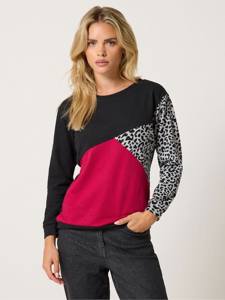 Rojo - M&Co Petite Animal Print Cutabout Jumper - Imagen 1 de 6 Rojo - M&Co Petite Animal Print Cutabout Jumper - Imagen 1 de 6