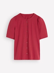 Boden Red Supersoft Short Puff Shirt - Image 6 of 6