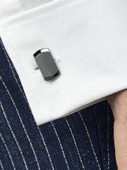 Gunmetal Textured Cufflinks - Image 2 of 5