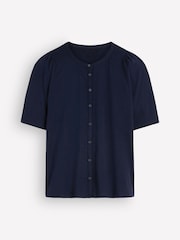 Boden Blue Supersoft Short Puff Shirt - Image 6 of 6